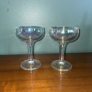 Iridescent Glass Coupes